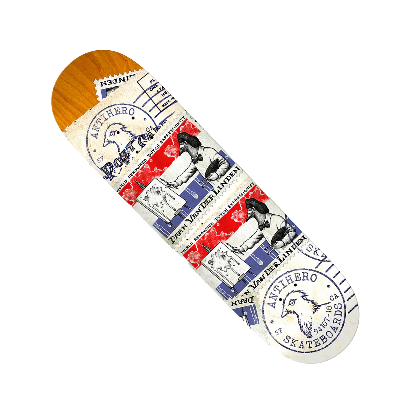 Anti Hero Daan Van Der Linden "Postal" Deck - 8.5