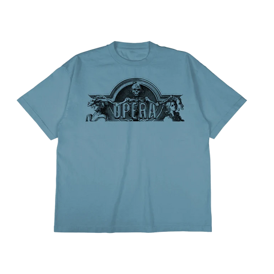 Opera Exposed Garment Tee - ( Steel Blue )