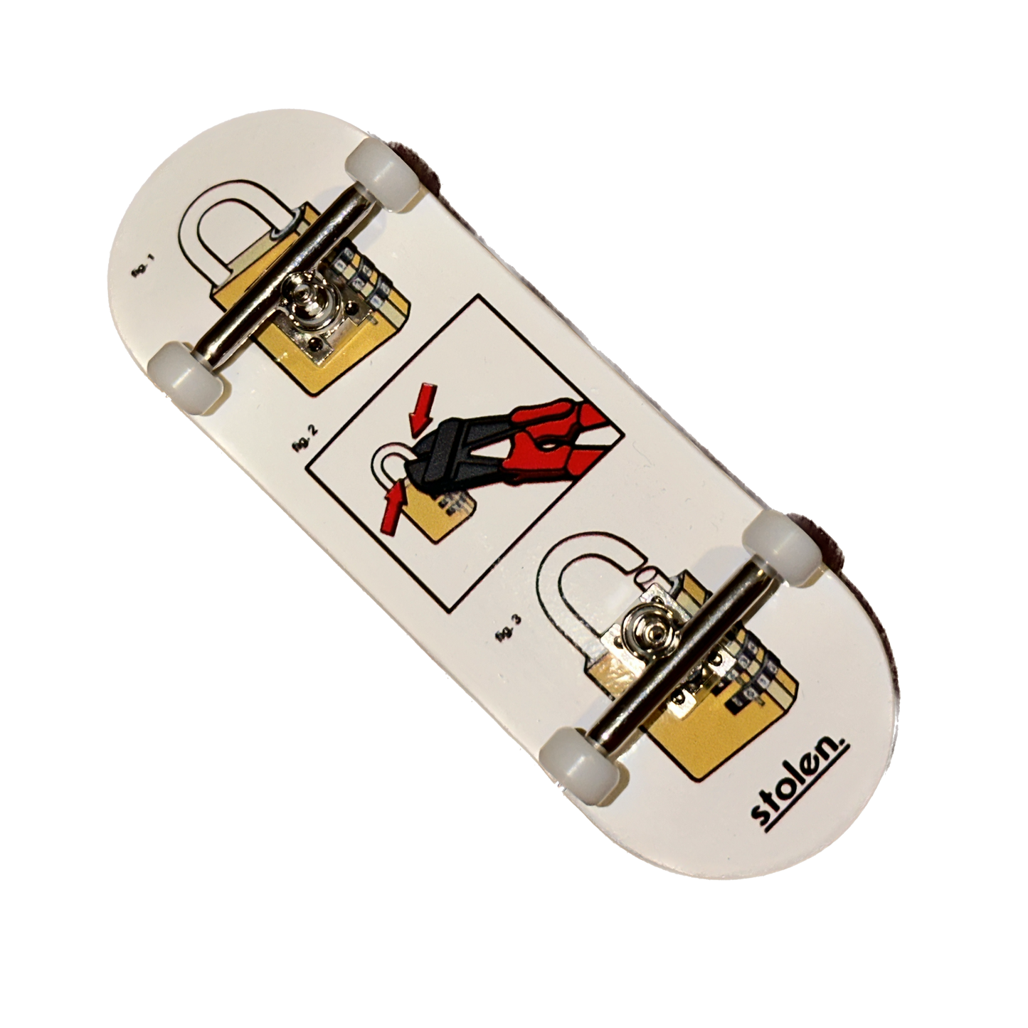 Stolen "How to Cut a Lock" Fingerboard Complete - 34mm