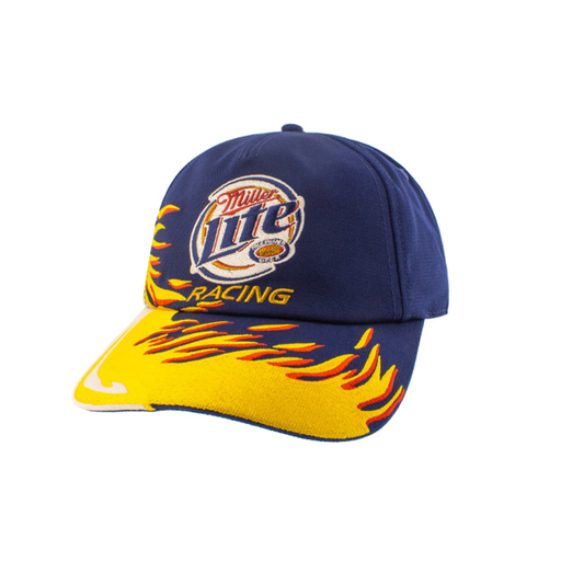 American Needle - Miller Lite Racing Snapback Hat - ( Navy / Yellow )