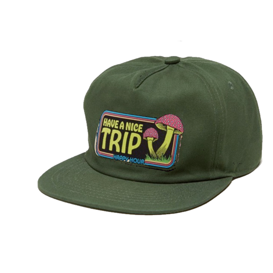 Happy Hour Have A Nice Trip Snapback - ( Green )