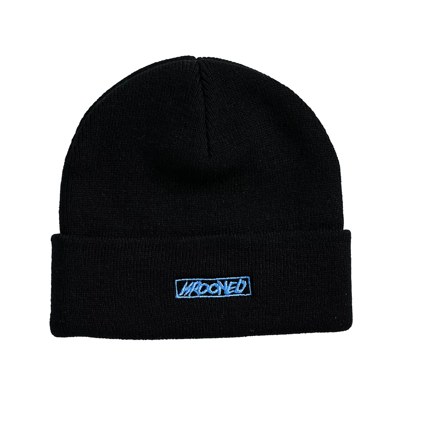 Krooked "Moonsmile Script Cuff" Beanie - Black/Blue