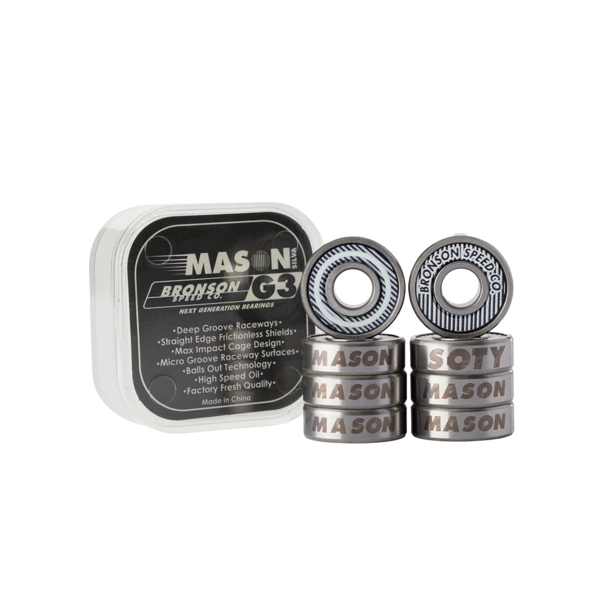 Bronson Mason Silva Pro G3 Bearings - 8 Pack
