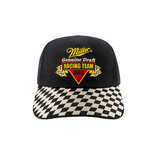 American Needle - Miller Genuine Racing Team Snapback Hat - ( Black / White )