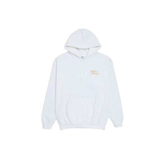 Designer Trash "Mini F****d" Hoodie - ( White )