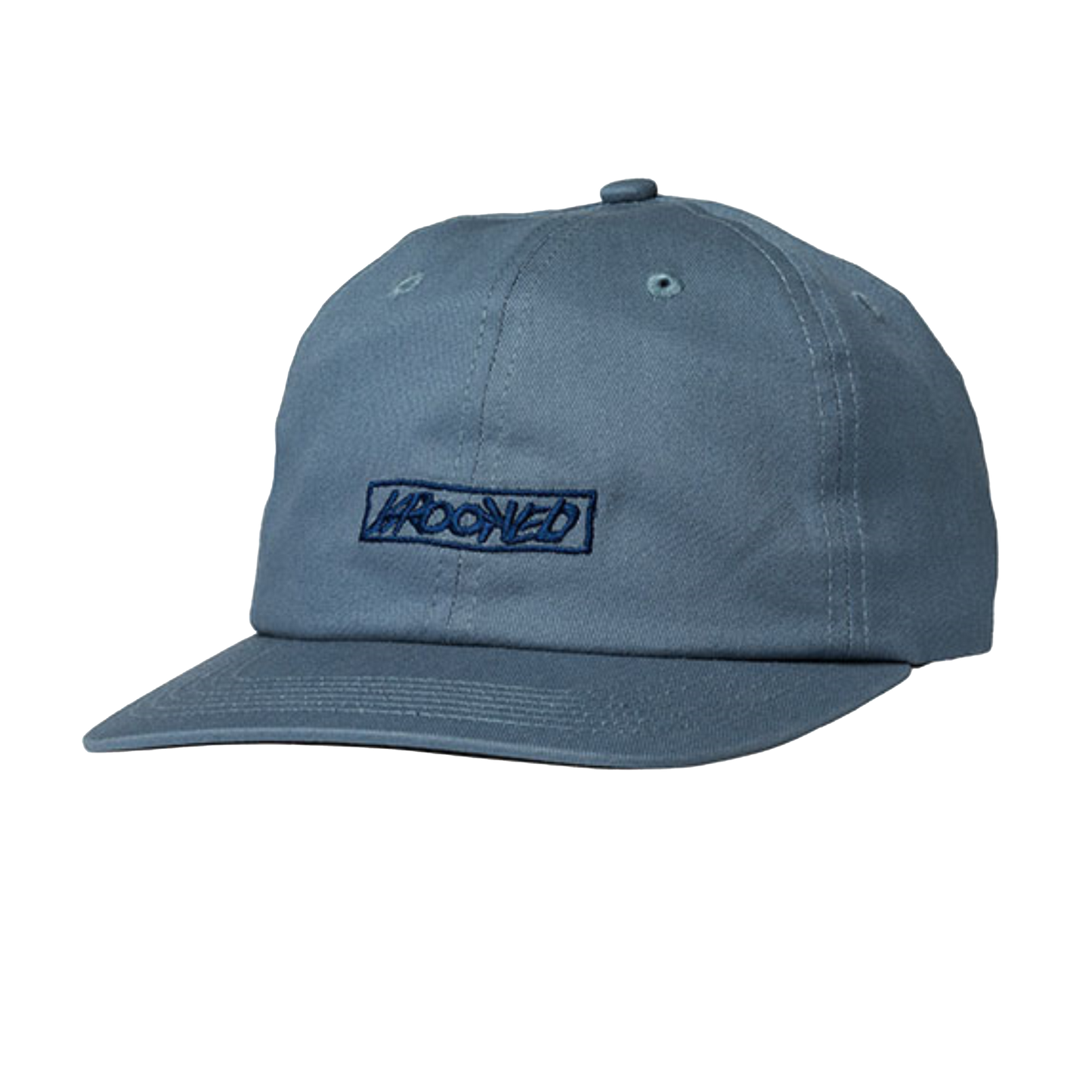 Krooked "Moonsmile Script" Strapback Hat - Blue