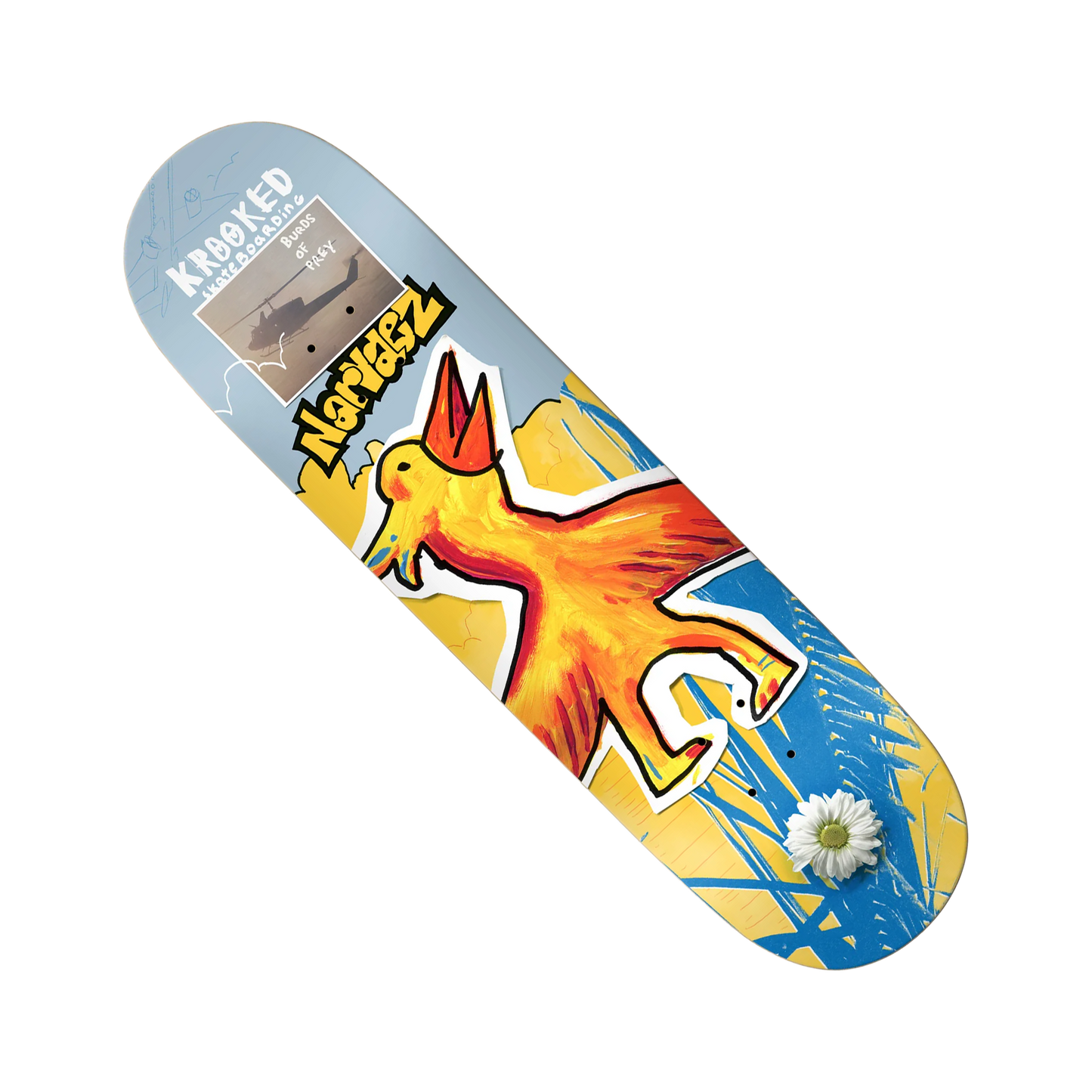 Krooked Sam Navarez "Burds" Deck - 8.38