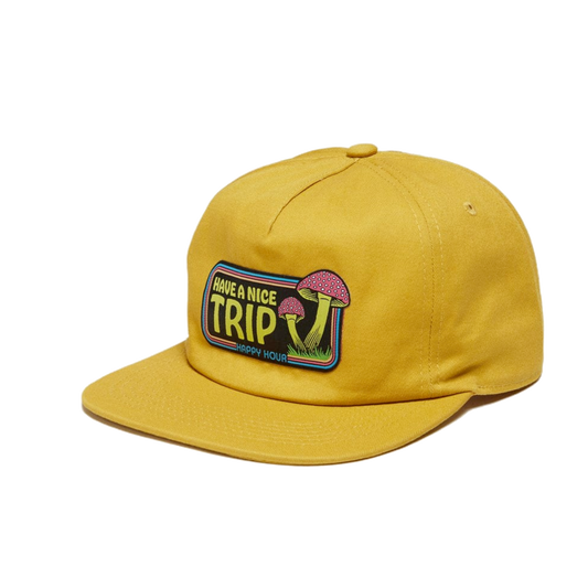 Happy Hour Have A Nice Trip Snapback - Yellow