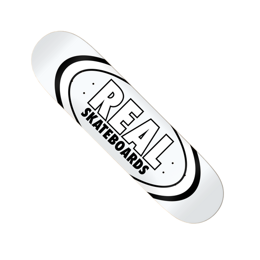 Real Skateboards "Classic Oval/White" Deck - 8.38
