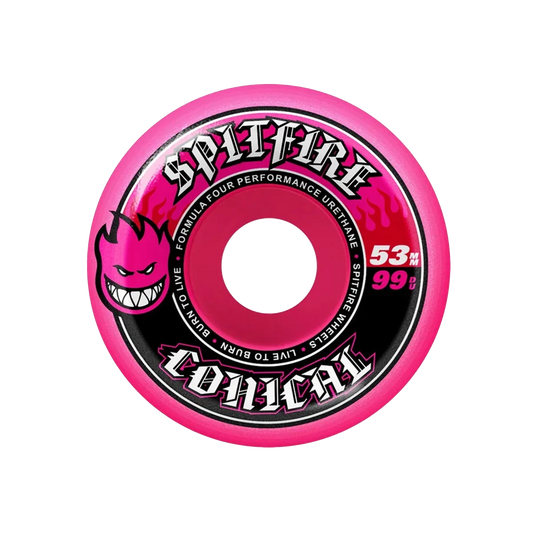 Spitfire Formula Four Conical Full Wheels 99 Duro - 53mm - Pink - SET