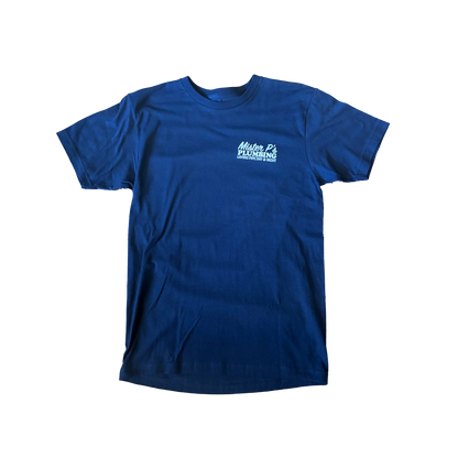 Happy Hour Mr.P's Plumbing Tee - Navy