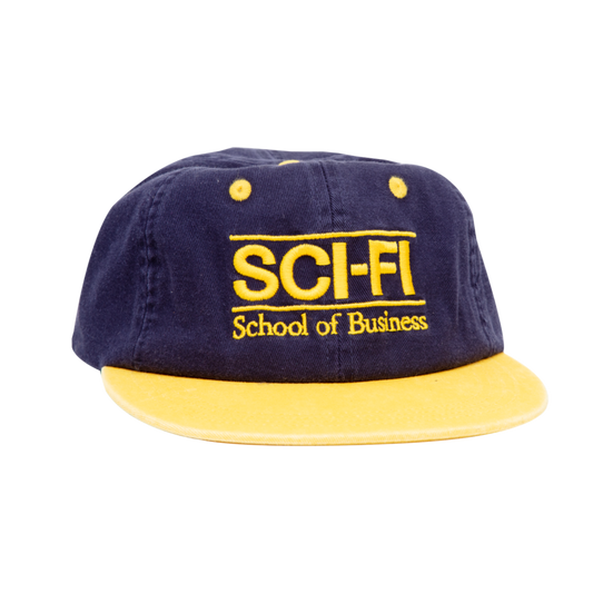 Sci-Fi Fantasy School of Business Snapback - Navy / Yellow