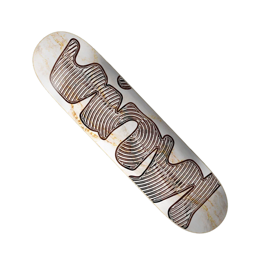 Vinyl "Spiral White Marble" Deck - 8.25