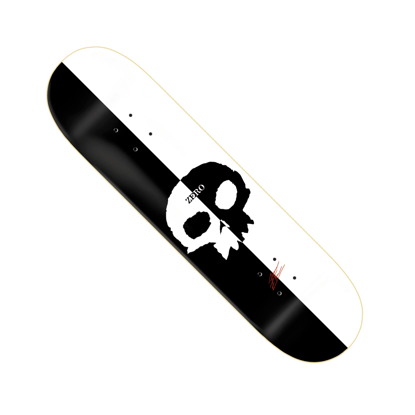 Zero Skateboards Forrest Edwards "Split Single Skull" Deck - 8.5