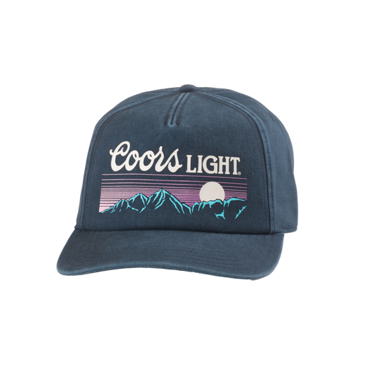 American Needle - Coors Light "Mountain Sunset" Snapback Hat - ( Navy )