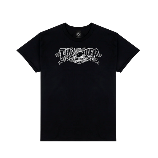 Thrasher x Anti Hero Banner Tee - ( Black )
