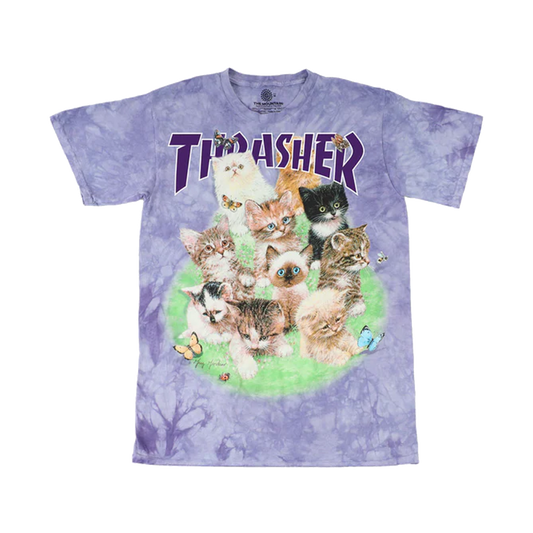 Thrasher x The Mountain "Kittens" Tee - ( Purple )
