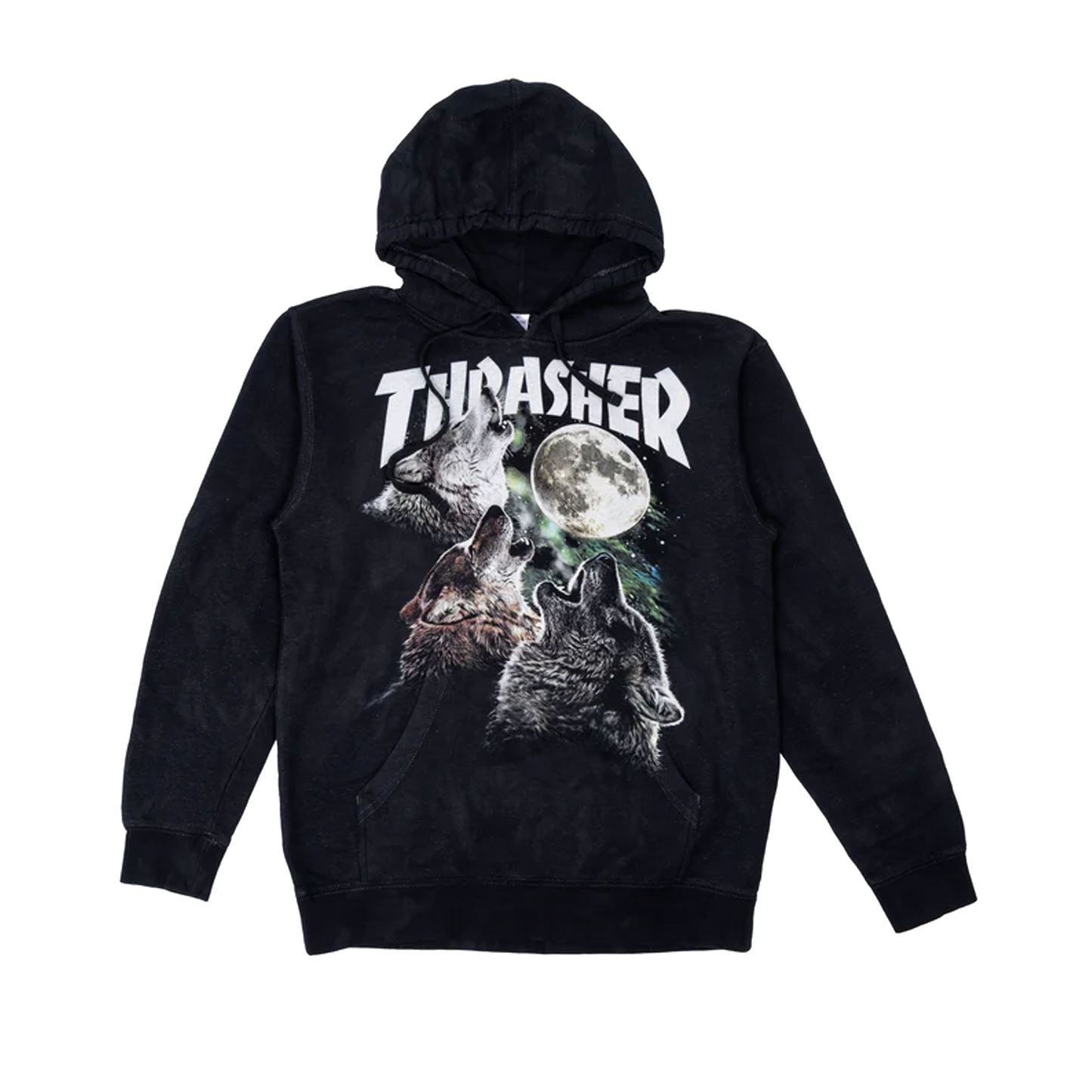 Thrasher x The Mountain "Wolves" Hoodie - ( Black )